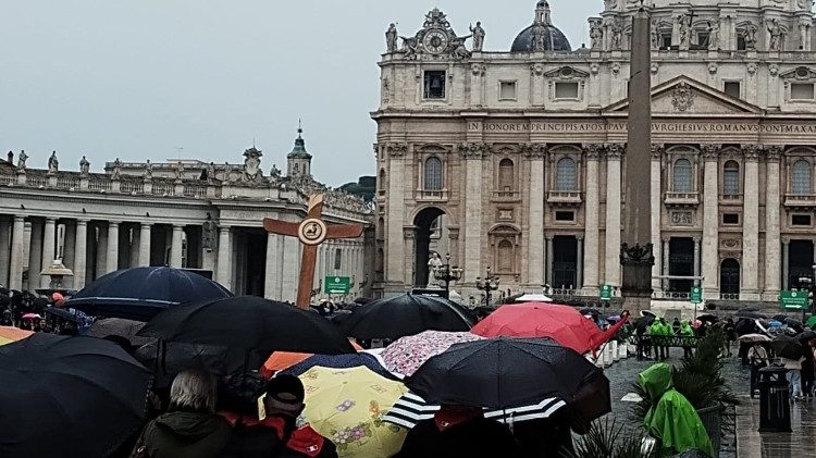 L'arrivo a piazza San Pietro
