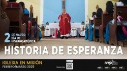 El cartel difundido por la Conferencia Episcopal Española para el Día de Hispanoamérica 2025