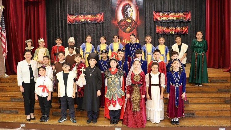 2025.03.02 Festa di San Vartan nella scuola delle Suore Armene (California)