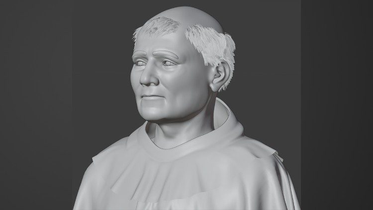 Os pesquisadores tomaram por base também fotografias e afrescos clássicos do santo