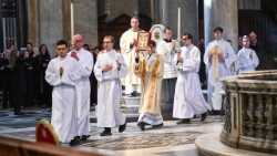 Lietuviai piligrimai Švč. M. Marijos didžiojoje bazilikoje (Aistės Karpytės nuotrauka) 