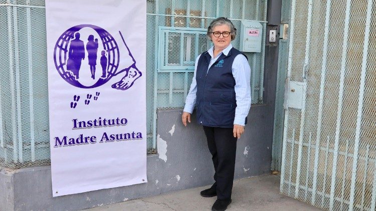 Sr. Albertina Maria Pauletti beim Instituto Maria Asunta von Tijuana (Foto Marco Palombi)