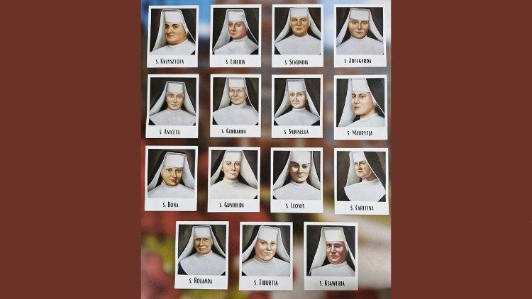 Sr. Christophora Klomfass und ihre 14 Gefährtinnen