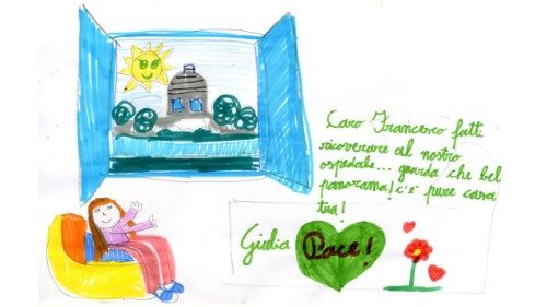 «Querido Francisco»: dibujos y saludos de los pequeños pacientes del Bambino Gesù