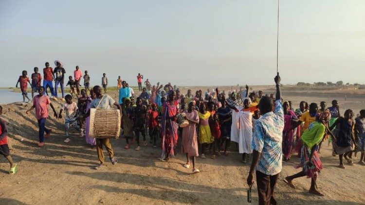 Popolazione locale della diocesi di Bentiu in Sud Sudan