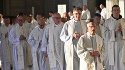 Msza św. przy grobie św. Jana Pawła II