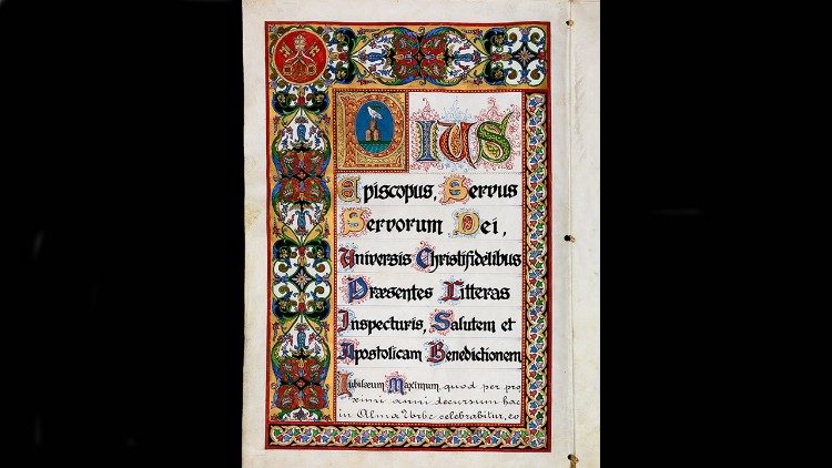 Díla vystavená na výstavě „Jubilea. Vzácné dokumenty z vatikánských sbírek“