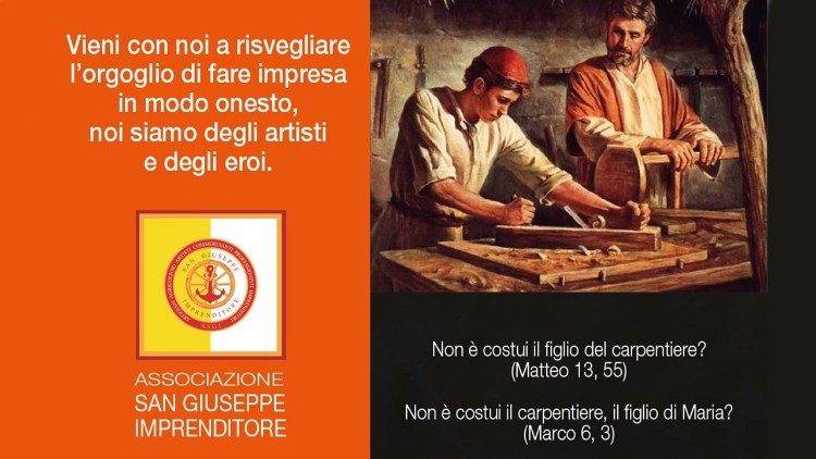 L'Associazione San Giuseppe Imprenditore ha la missione di aiutare gli imprenditori in difficoltà.