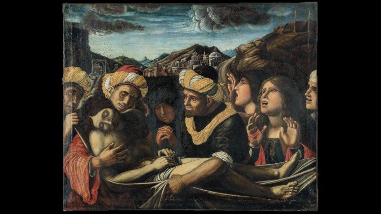 "Snemanje s križa", Andrea Mantegna