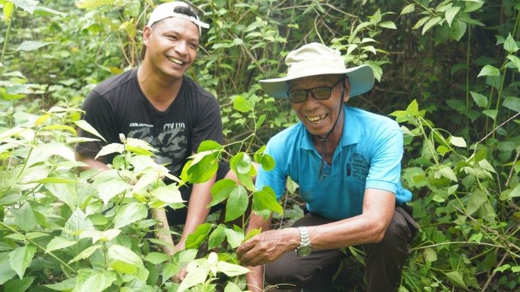 Fr. Marsel Agot, SVD, participated alongside other religious groups in a tree-planting initiative, demonstrating a shared commitment to environmental stewardship