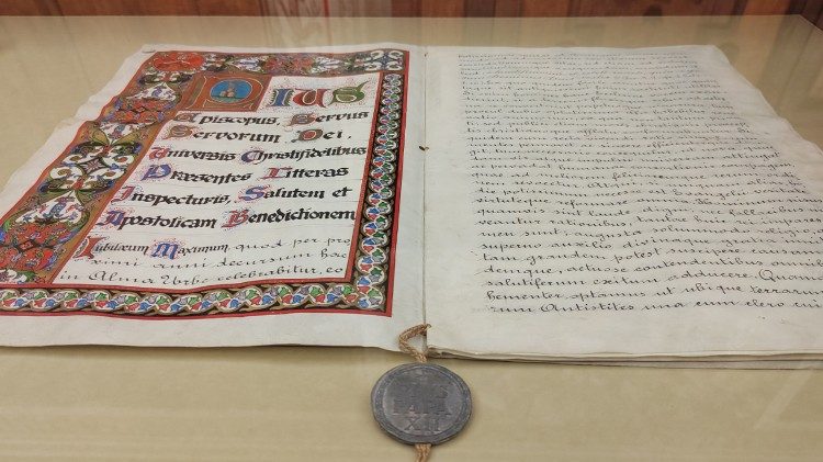 Díla vystavená na výstavě „Jubilea. Vzácné dokumenty z vatikánských sbírek“