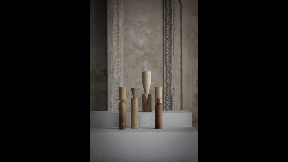 Alcune delle creazioni di David Dolcini esposte (foto di Fausto Mazza)