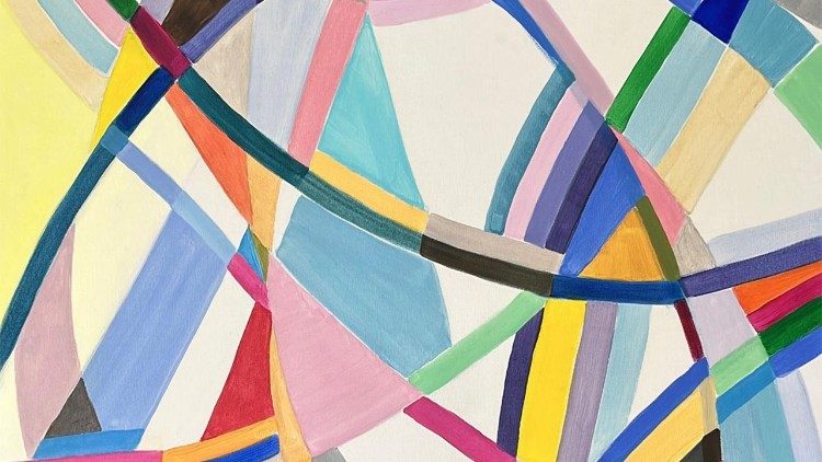 Uno de los cuadros de la artista