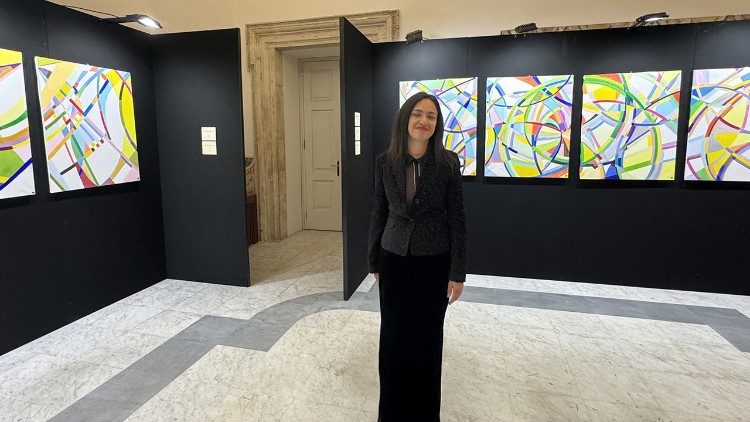 En el momento de la inauguración de la muestra