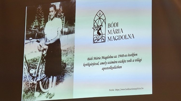 Bódi Mária Magdolna előadás a pozsonyi ferences templomban