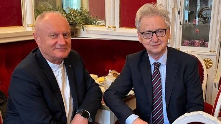 Rektor KUL ks. prof. Mirosław Kalinowski i prof. Jacek Popiel (KUL)