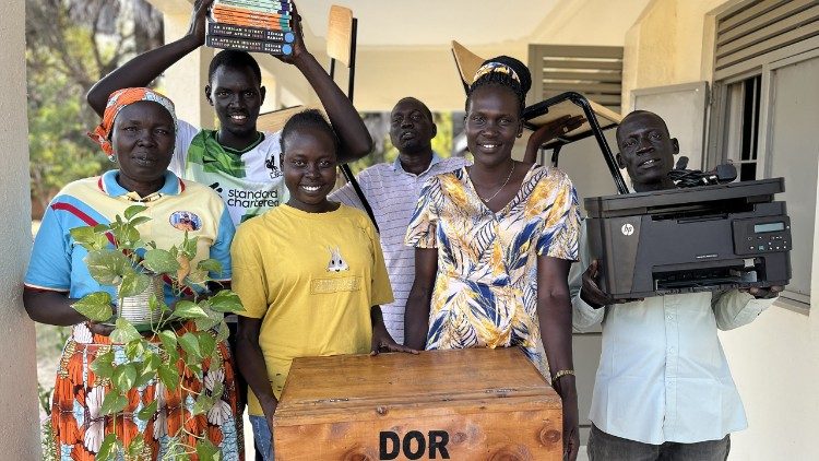 Studenten an der Katholischen Universität des Südsudan in Rumbek