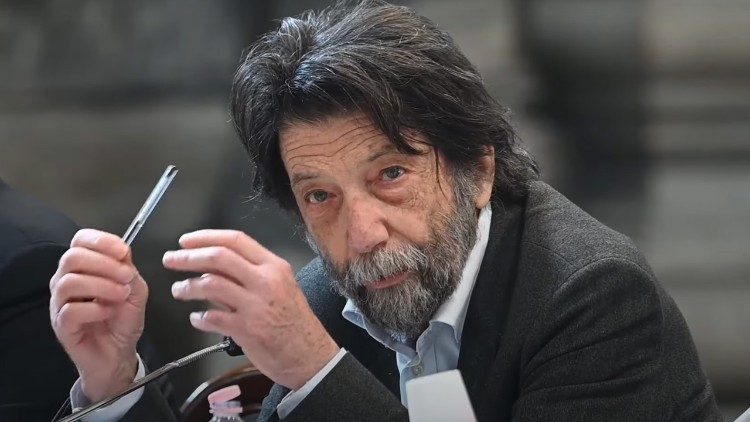 Massimo Cacciari durante su discurso en San Juan de Letrán.