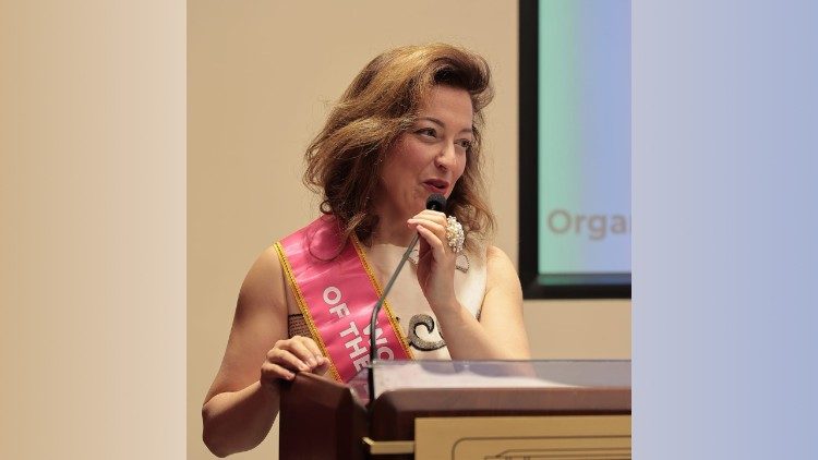 Guila Clara Kessous at the award ceremony