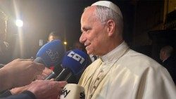 Папата отговаря на въпроси на журналисти 