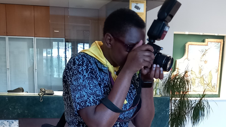 Sr. Santrina Tumusiime CJ, capturing the moment of joyful voluntary union