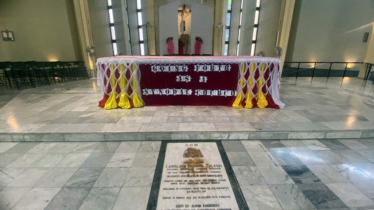 Arkivyskupo ir patriarcho V. Mš Zaleskio palaidojimo vieta Punėje (Indija)