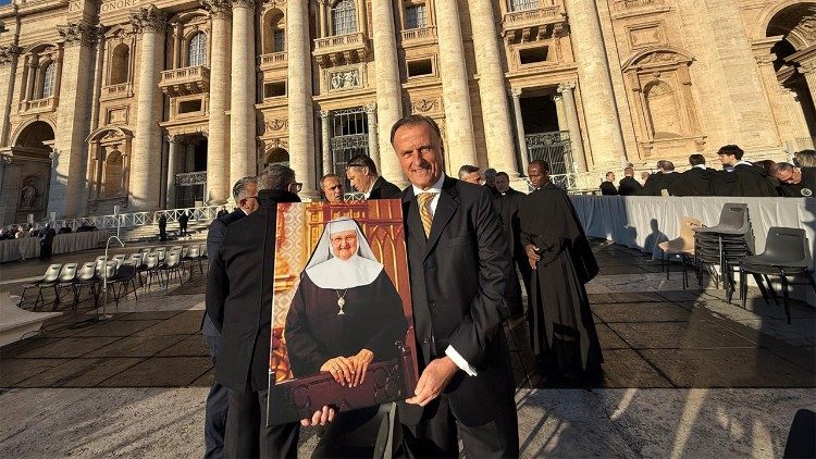 Martin Rothweiler vor dem Treffen mit Papst Leo bei der heutigen Generalaudienz