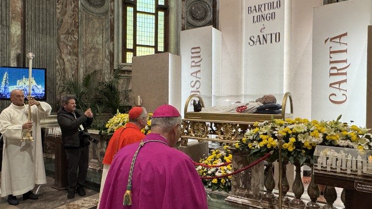 El cardenal Pietro Parolin en Pompeya