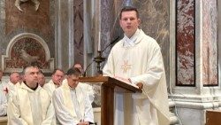 Ks. Marcin Zieliński wzywał, by każdego dnia każdy kładł cegiełki Królestwa Bożego