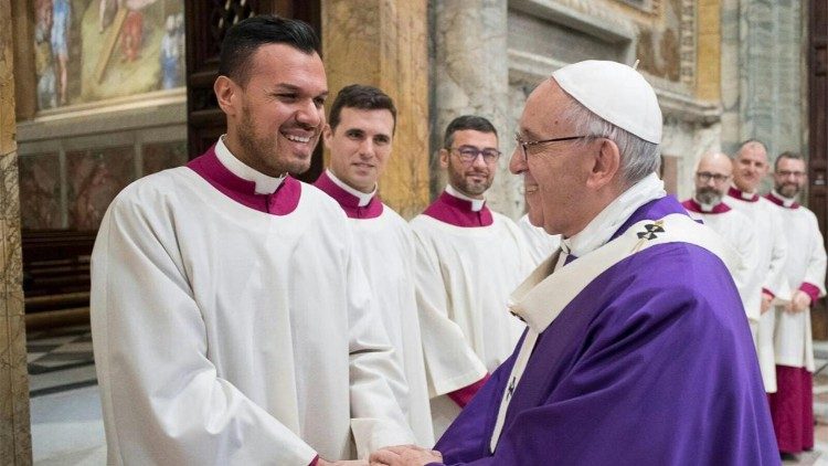 Alessio D’Aniello com o Papa Francisco
