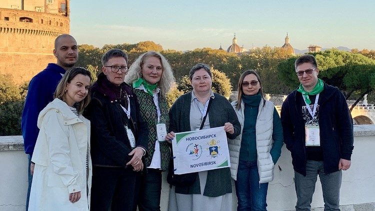 Группа паломников из Новосибирска