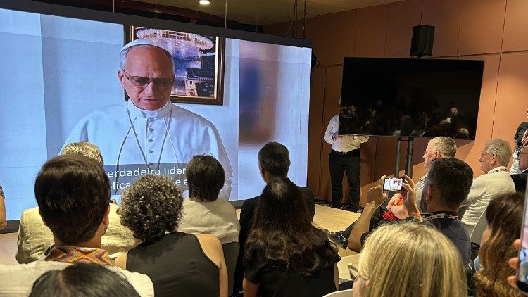 The showing of Pope Leo's videomessage