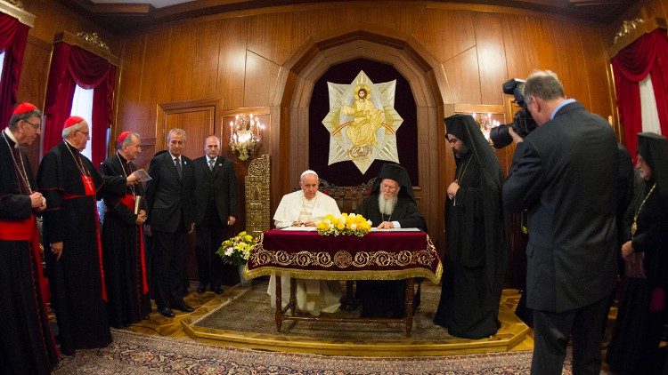 Papież Franciszek podpisał deklarację z patriarchą ekumenicznym Konstantynopola Bartłomiejem I