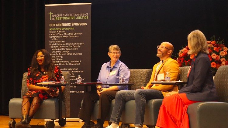 Panelists speak at the National Catholic Conference on Restorative Justice