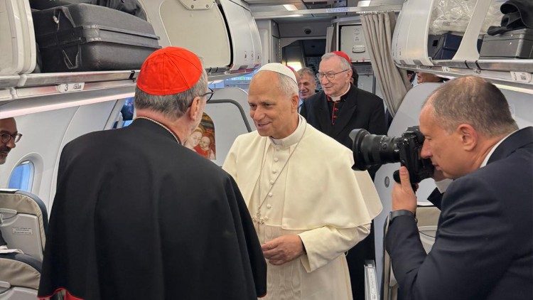 Leon XIV przed wylotem do Turcji