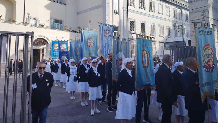 I pellegrini di Unitalsi. Fonte: Unitalsi