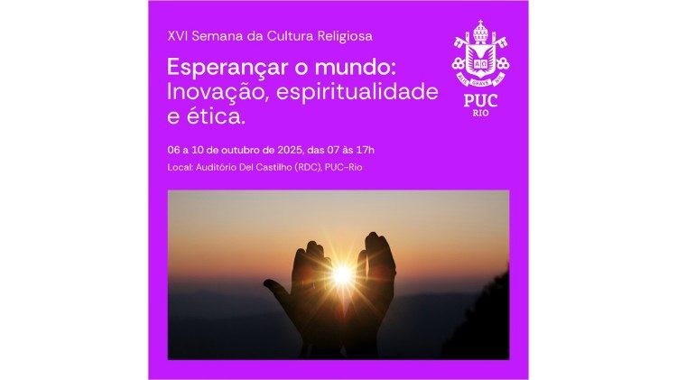 XVI Semana da Cultura Religiosa sobre inovação, espiritualidade e ética