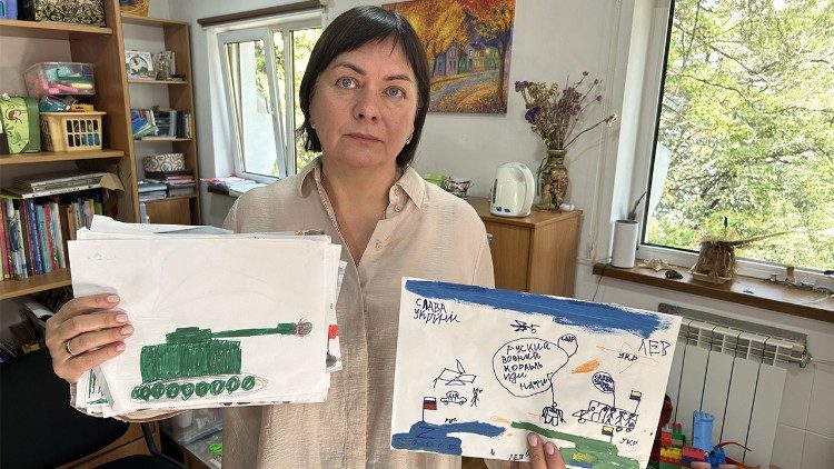 Die Kinderpsychologin Lesia Yaruchyk