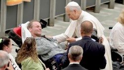 Malteser Romwallfahrt 2025 - Privataudienz mit Papst Leo XIV.   (Foto: Malteser)