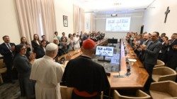 Pope Leo visits the Dicastery for Promoting Integral Human Development