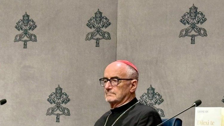 Кардынал Майкл Чэрны падчас прэзентацыі адгартацыі “Dilexi te”