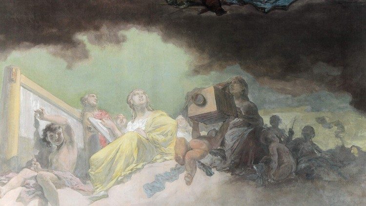 Domenico Torti, la fotografia, ottava arte, Allegoria delle Arti, Galleria dei Candelabri , Musei Vaticani