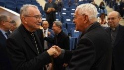 國務卿帕羅林樞機和拉辛格基金會主席隆巴爾迪神父