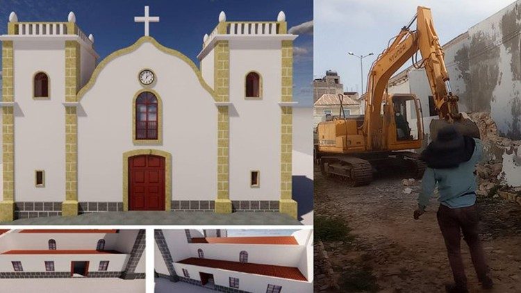 Cabo Verde, ilha da Boavista - Igreja-matriz, Santa Isabel, restaurada