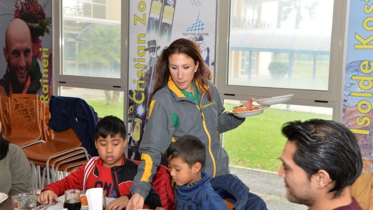 Antonella Palmisano in veste di volontaria