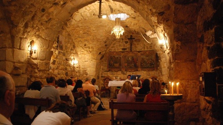 Kostol v Hanánii, kde bol pokrstený sv. Pavol