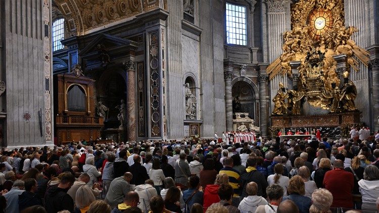 Msza św. w Bazylice Watykańskiej