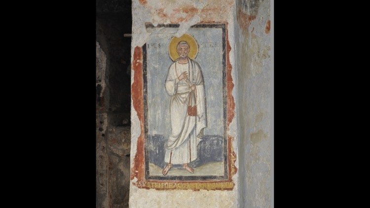 Pannello con san Luca 