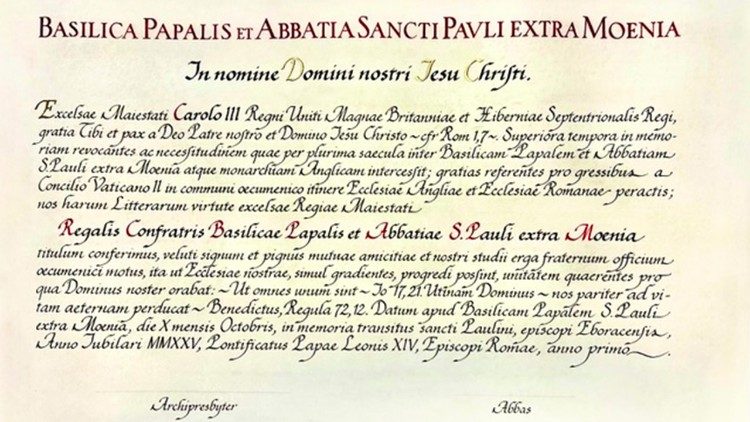 DOkument nadania tytułu królowi Anglii