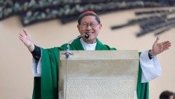 Kardinal Luis Antonio Taqle Bakının Müqəddəs Məryəm katolik kilsəsində